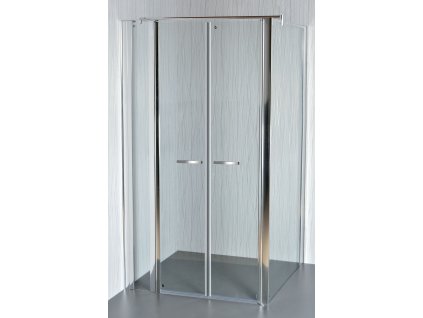 Sprchový kout COMFORT 112 117 x 90 x 195 cm, čiré sklo, dvoukřídlé sprchové dveře, otevírání ven i dovnitř ARTTEC s.r.o.